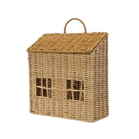 CESTO FORMA CASETTA VIMINI H.30